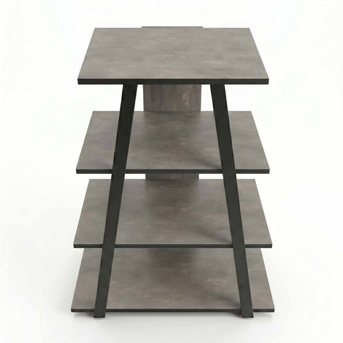 Hanah Home Soporte para TV Lyno - Gris retro, Negro